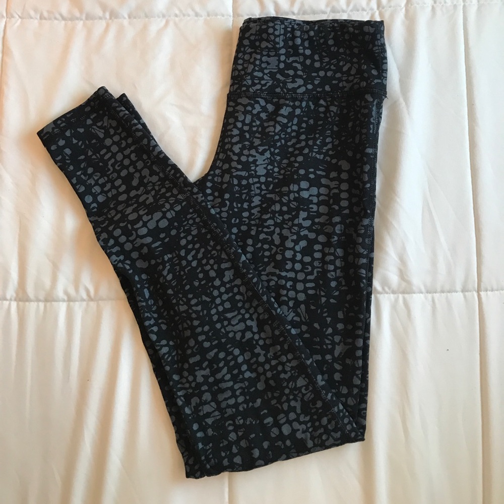 Grey and black leggings